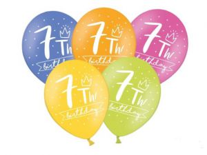 Balon urodzinowy z cyfrą 7