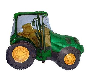 balon-traktor-zielony