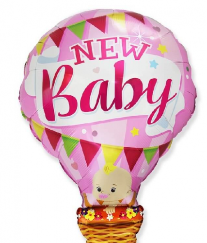 Balon Dziecko Bobas w balonie, baby shower