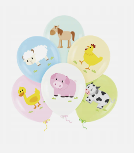 Balon Farma - konik, kura, baran,krowa, kaczka, świnka