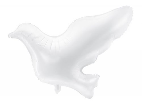 Balon GOŁĄB biały  70x60 z helem Komunia chrzest
