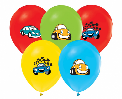 Balony WESOŁE AUTKA auto samochód