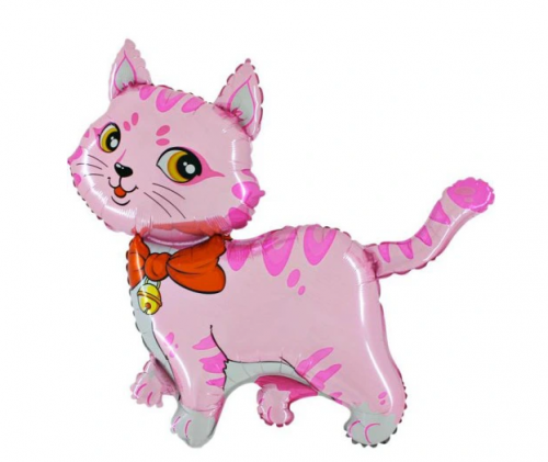 Balon różowy kotek KOT KOCIAK