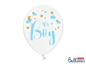 Balony niebieskie It\'s a boy, baby shower, witaj w domu