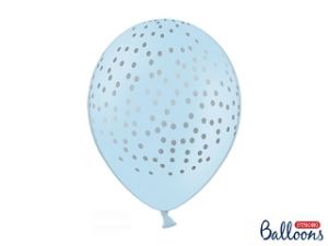 Balon niebieski w KROPECZKI