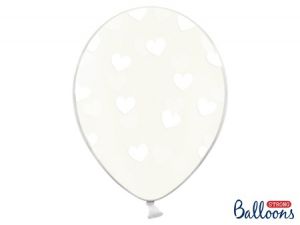 Balon na WESELE / ŚLUB - białe serca