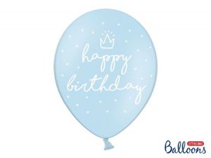 Balony niebieskie, happy birthday dla chłopca i chłopaka URODZINY