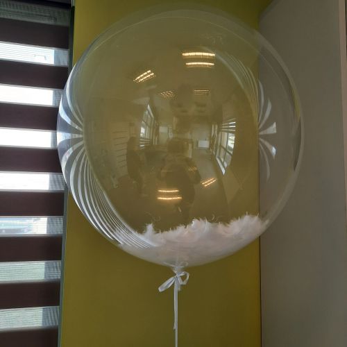 Balon KULA przezroczysta Bubble Chrzest Ślub Komunia Urodziny